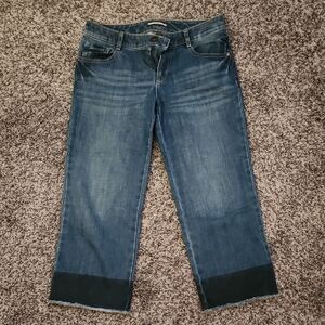 Stylish Blue Tommy Hilfiger Girl's Cropped Jeans